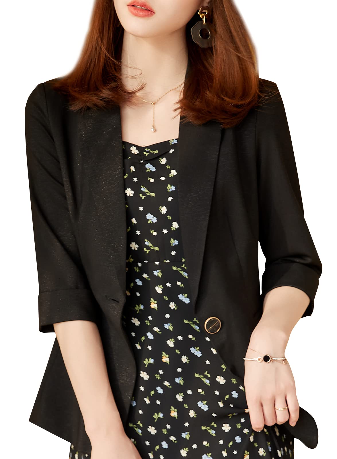 Stylish Women's Casual Blazer Jacket - Slim Fit Office Workwear for Business Ladies | Perfect for Professional Meetings, Office Wear & Business Casual Outfits