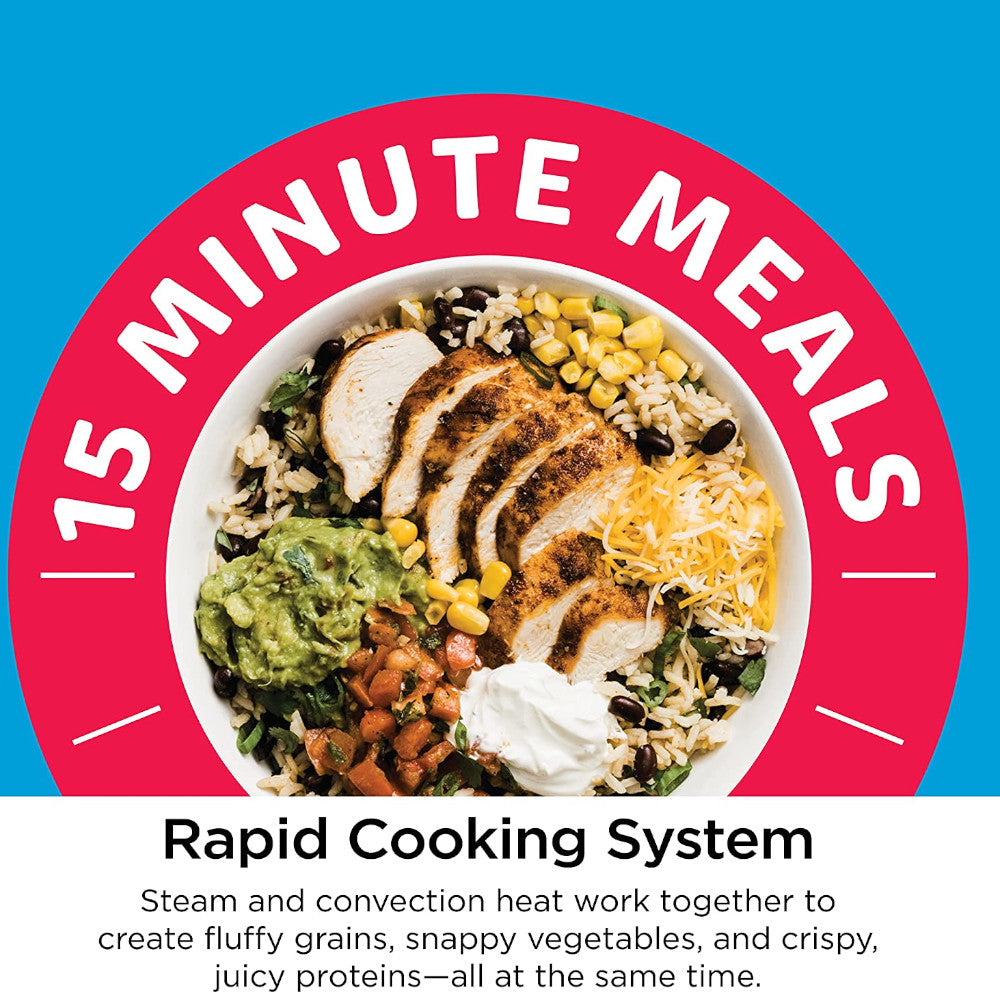 Ninja SF300C Speedi Rapid Cooker & Air Fryer - Certified Refurbished with Home Essentials Warranty - Perfect for Quick Meals, Healthy Air Frying & Family Cooking