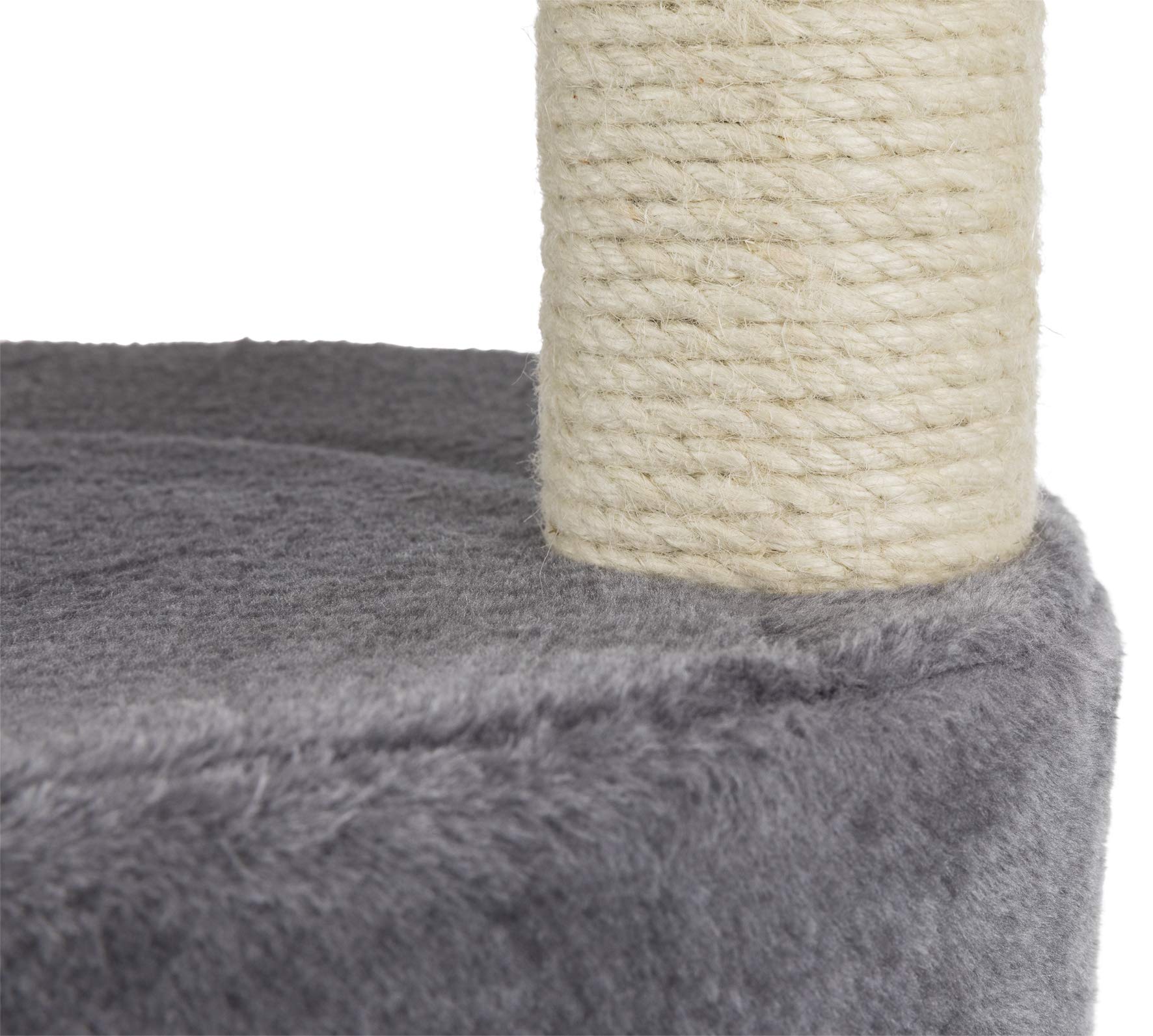 TRIXIE Baza Grande 24-inch Cat Tree with 2 Sisal Scratching Posts, Cat Condo & Hammock - Includes Dangling Cat Toy for Indoor Cats - Perfect for Play, Rest & Scratching in Home or Office
