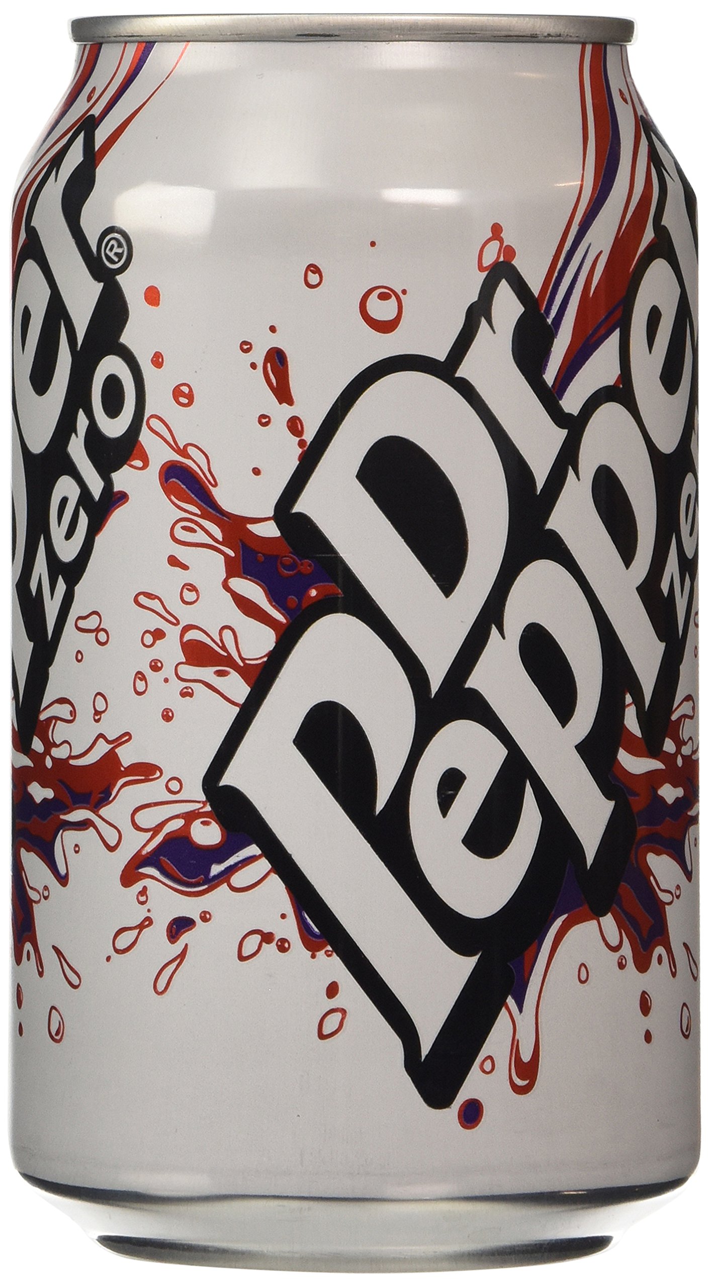 Dr Pepper Zero Sugar Soda - 12 Pack of 330ml Cans, Zero Calorie Carbonated Soft Drink with Fruity Flavor - Perfect for Parties, BBQs & Refreshment at Home or Office