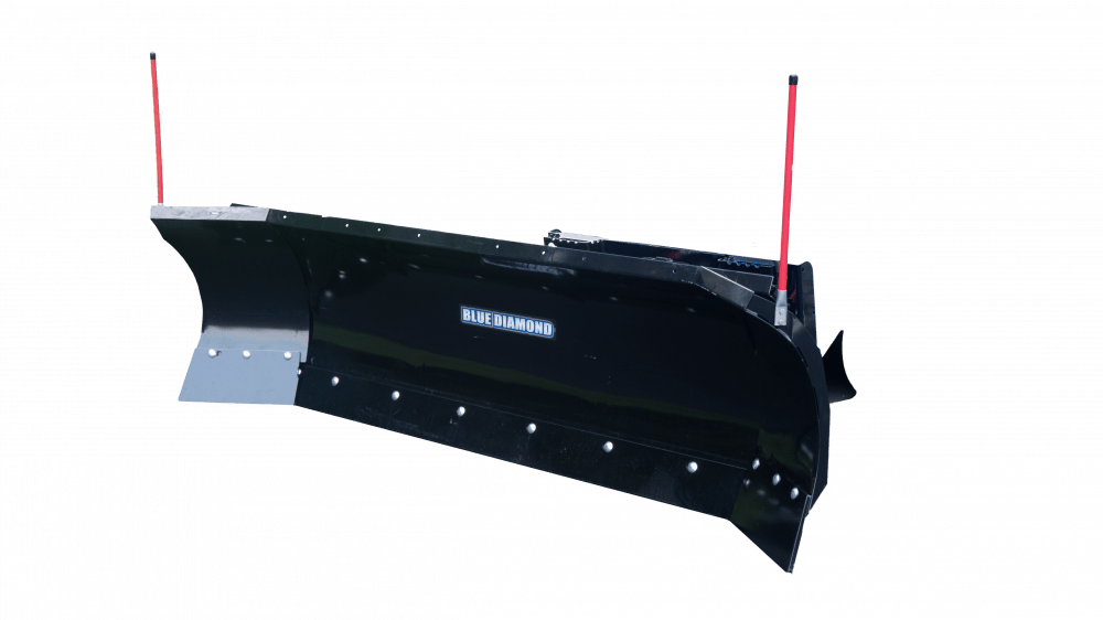 Blue Diamond® Skid Steer Autowing Snow Plow Attachment - Heavy Duty Snow Removal for Tractors & Loaders - Perfect for Driveways, Parking Lots & Farm Use