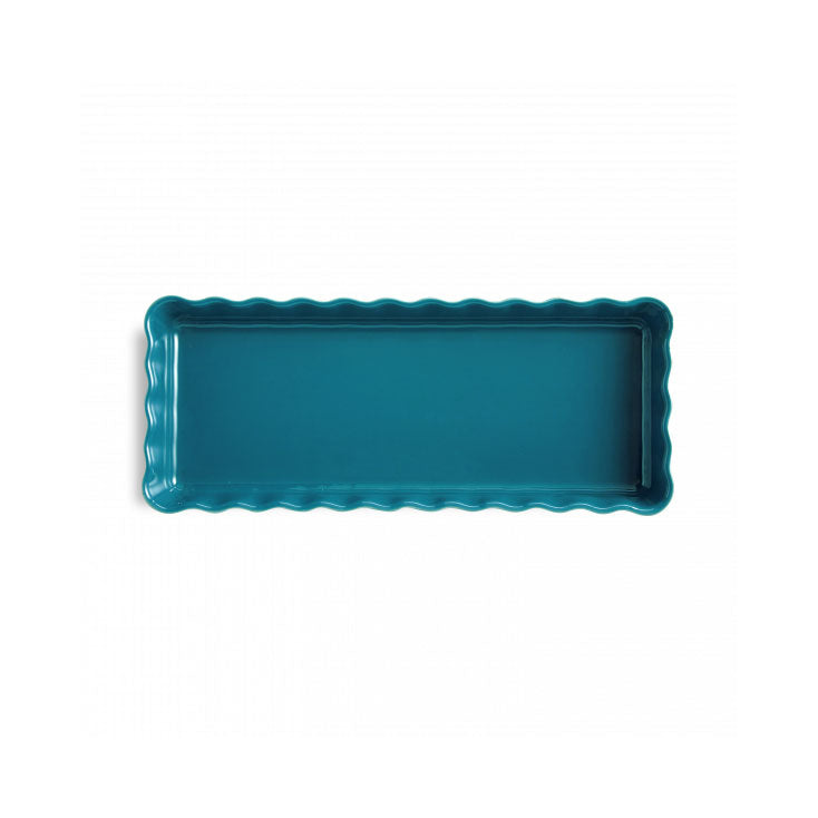 Emile Henry Slim Rectangular Tart Dish - Premium Ceramic Baking Pan for French Pastries, Quiches & Desserts | Perfect for Home Baking, Holiday Treats & Professional Chefs