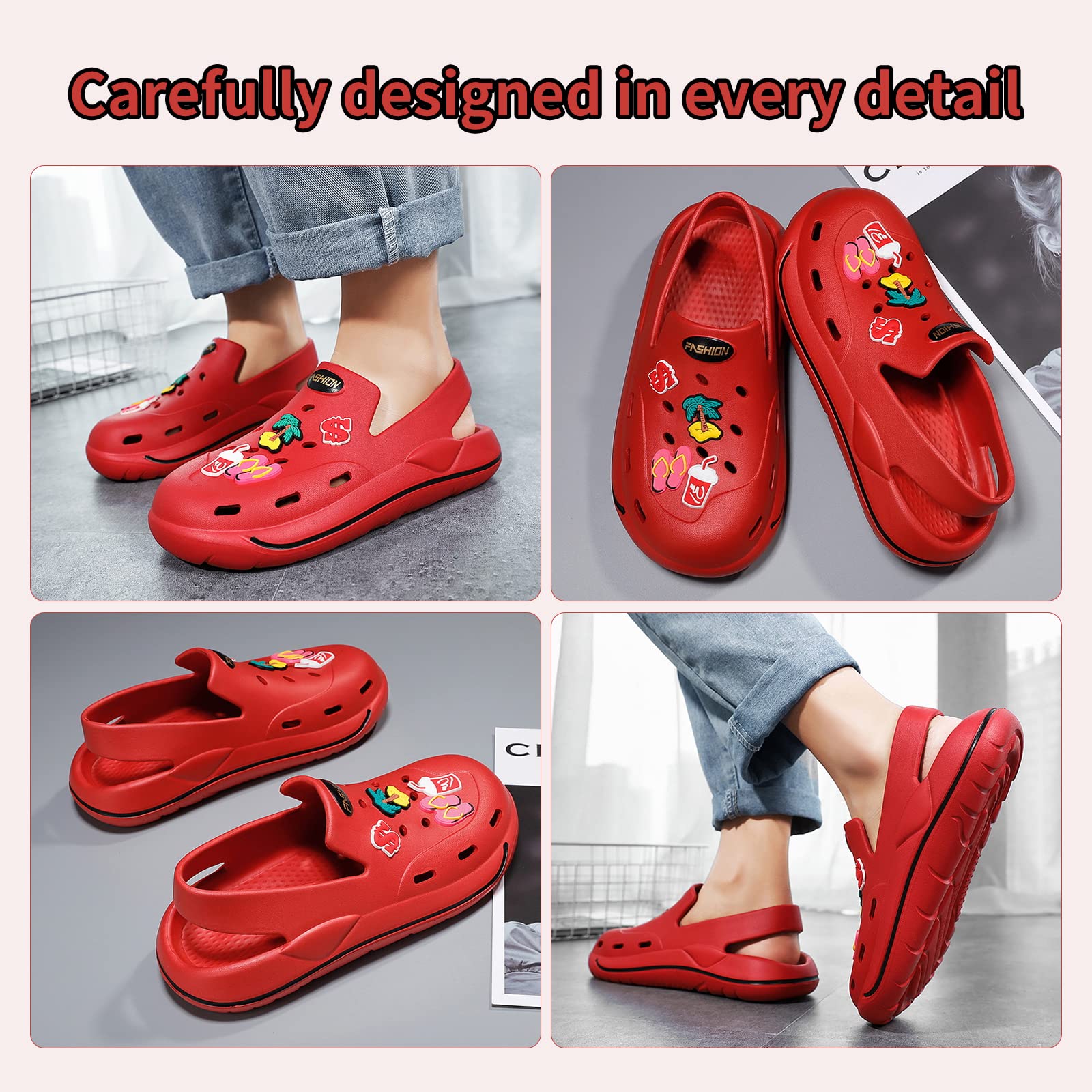 **Breathable Unisex Garden Clogs - Comfortable Slip-On Beach Sandals for Women & Men | Perfect for Summer, Gardening & Outdoor Activities**