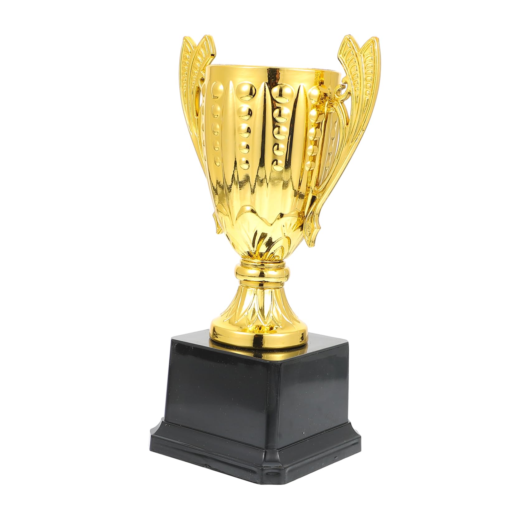 WOONEKY 1pc Golden Plastic Trophy Cup - Competition Award, Winning Prize for Sports, Academic Achievements & Corporate Events - Perfect for School Awards, Office Recognition & Tournament Ceremonies