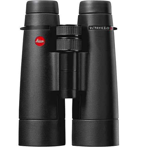 Leica 8x50 Ultravid HD-Plus Binoculars - High Definition Optics with Cleaning Kit & Padded Backpack for Bird Watching, Hunting, and Outdoor Adventures