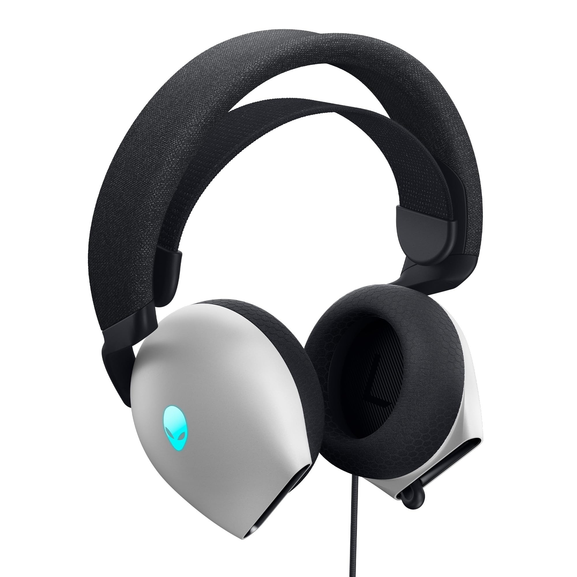 Alienware AW520H Wired Gaming Headset - Lunar Light - Noise Cancelling Mic, Comfortable Ear Cushions for PC, PS5, Xbox - Perfect for FPS, Streaming & Esports