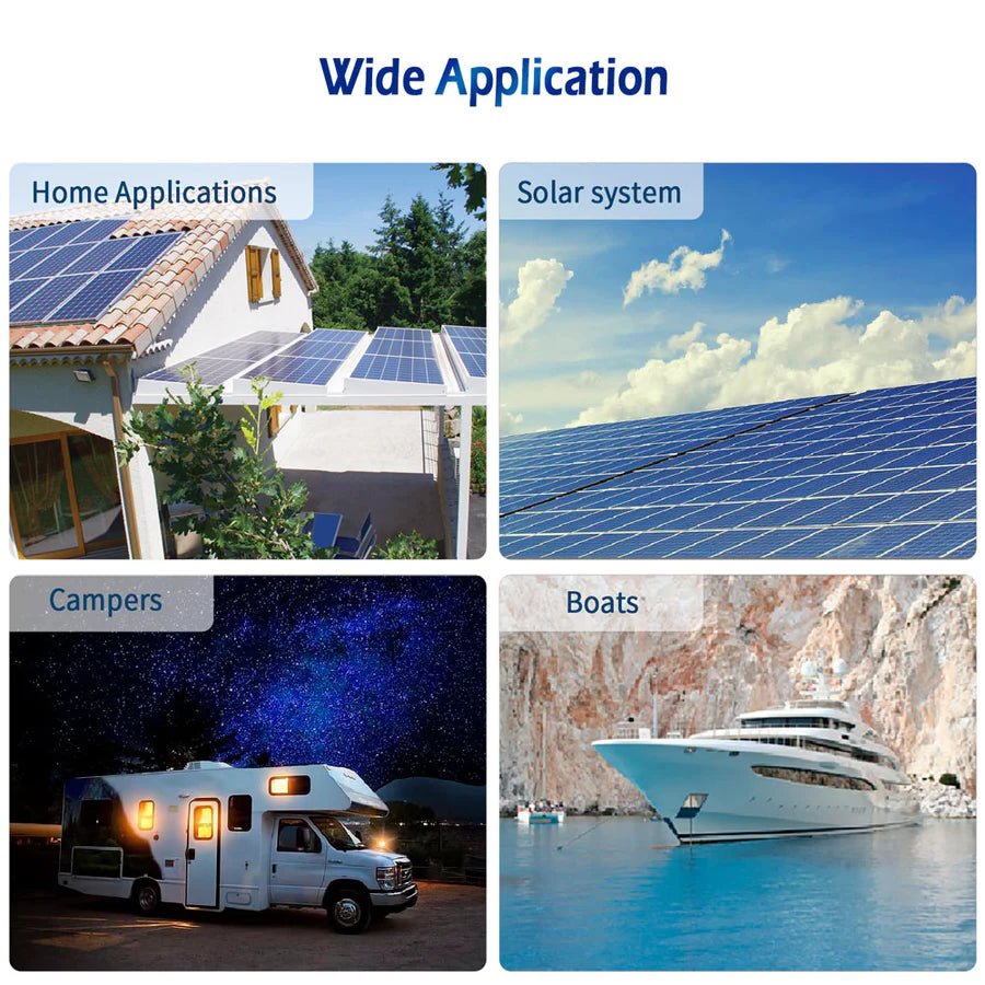 SunGoldPower 2000W 12V Pure Sine Wave Power Inverter with Built-in Charger - Perfect for RVs, Boats, Off-Grid Solar Systems & Emergency Power Backup