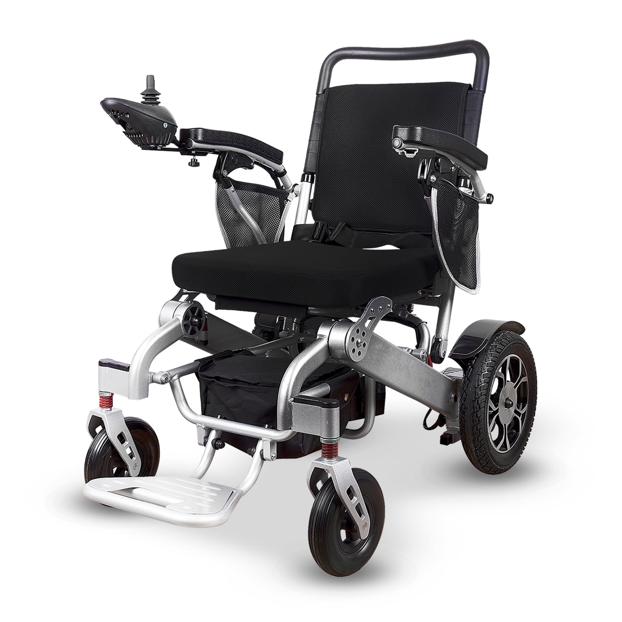 **Culver Mobility Wolf Electric Wheelchair for Adults – All-Terrain, Lightweight, Foldable Power Wheelchair with Remote Control – XL Comfortable Motorized Mobility Aid (Black) – Ideal for Outdoor, Travel & Daily Use**