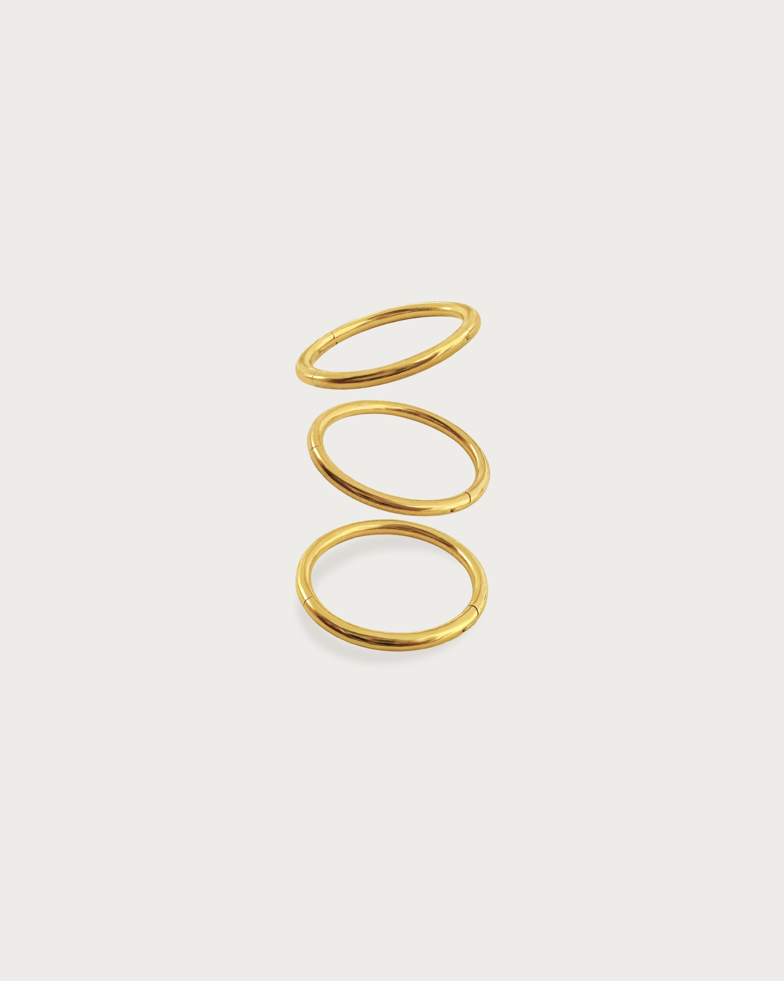 3 Pcs Gold Hoop Helix Earrings Set - Cartilage Earrings for Women, Trendy Helix Hoops for Everyday Wear & Special Occasions