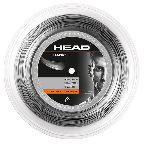 Head Hawk Anthracite String Reel - Premium Tennis String for Enhanced Performance & Durability | Perfect for Competitive Play & Training Sessions