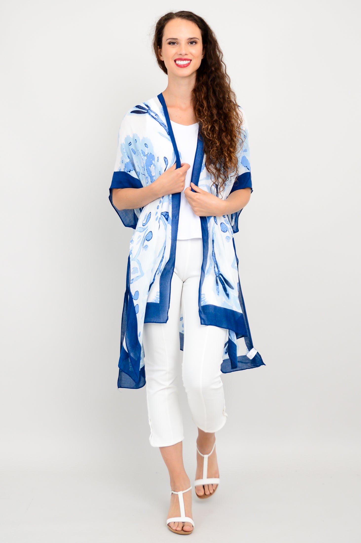 Darcy Blue Linen One Size Dress - Perfect for Casual Outings, Beach Wear & Summer Fashion