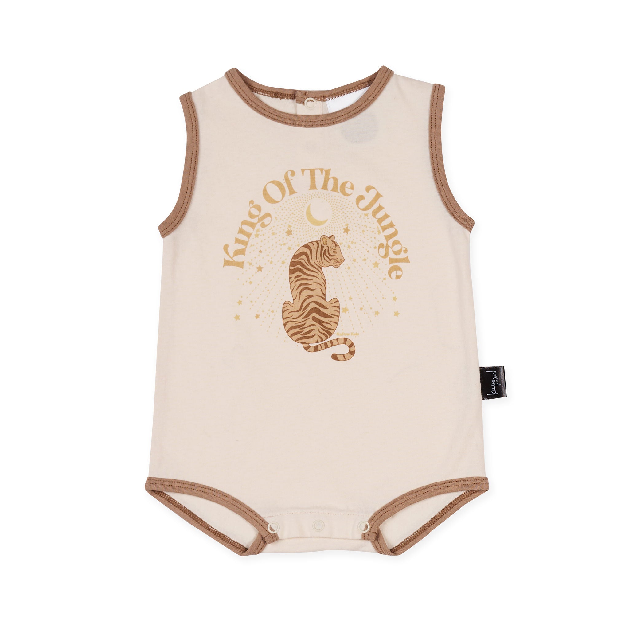 Kapow Kids King of the Jungle Baby Romper - Cute Animal Print Onesie for Infants & Toddlers | Perfect for Playtime, Photo Shoots & Everyday Wear
