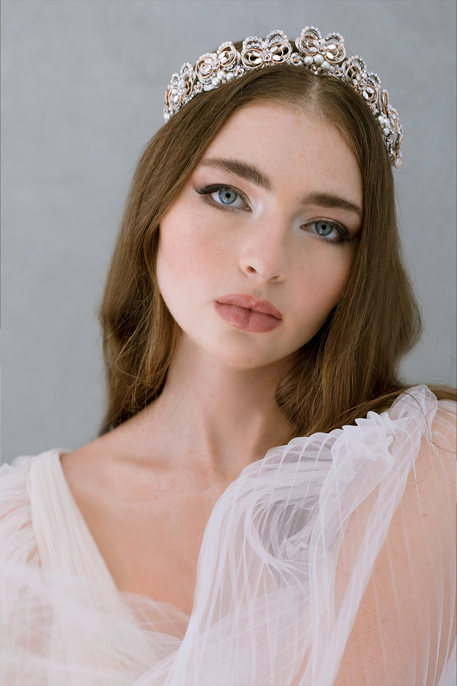 Bellina Crown - Elegant Rhinestone Tiara for Women & Girls | Perfect for Weddings, Prom, Pageants & Special Occasions