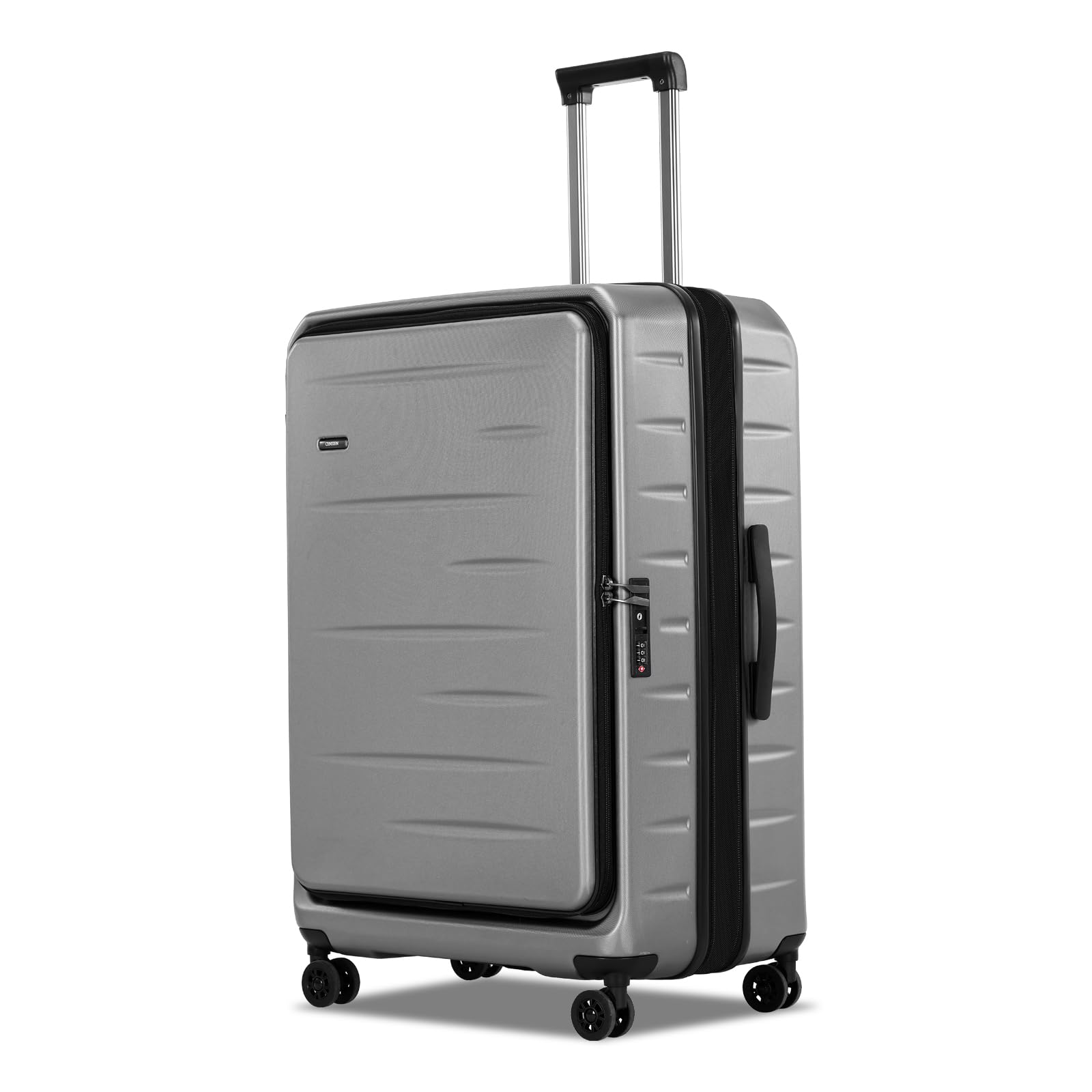 28 Inch Expandable Checked Luggage with Spinner Wheels - Lightweight ABS+PC Hard Shell Suitcase with TSA Lock & Top Opening - Perfect for International Travel & Long Trips (Dark Gray, 1PC)