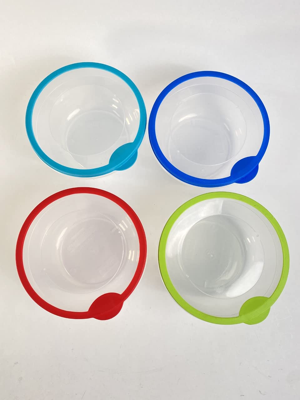 Airtight Food Storage Containers with Rubber-Sealed Lids - 7 Inch Round 1.9 Quart (4 Pack) - Perfect for Meal Prep, Leftovers & Pantry Organization