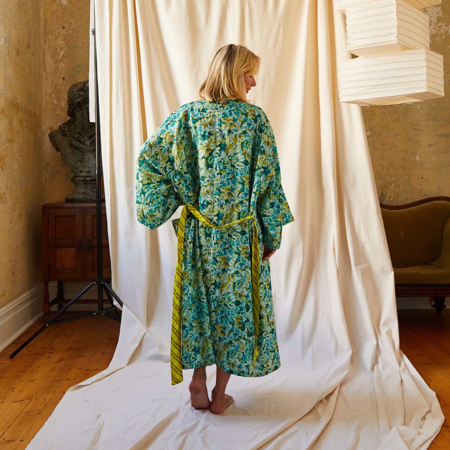 Elegant Demi Robe for Women - Soft & Comfortable Loungewear for Home, Spa, and Bridal Occasions