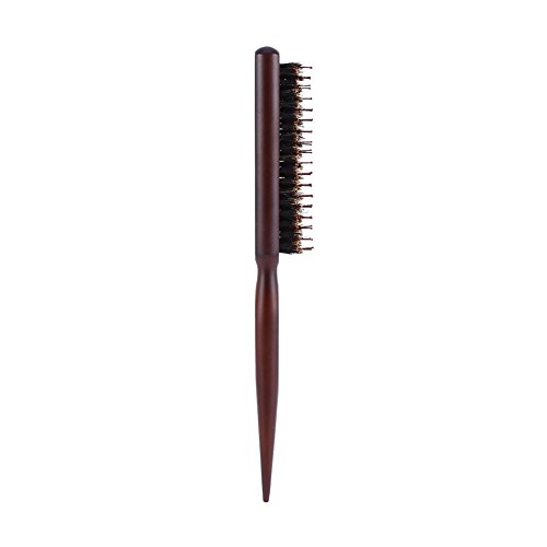 Natural Boar Bristle Wooden Hair Brush with Wood Handle - Styling & Detangling Brush for Men & Women | Perfect for Blow Drying, Styling, Curling & Salon Use