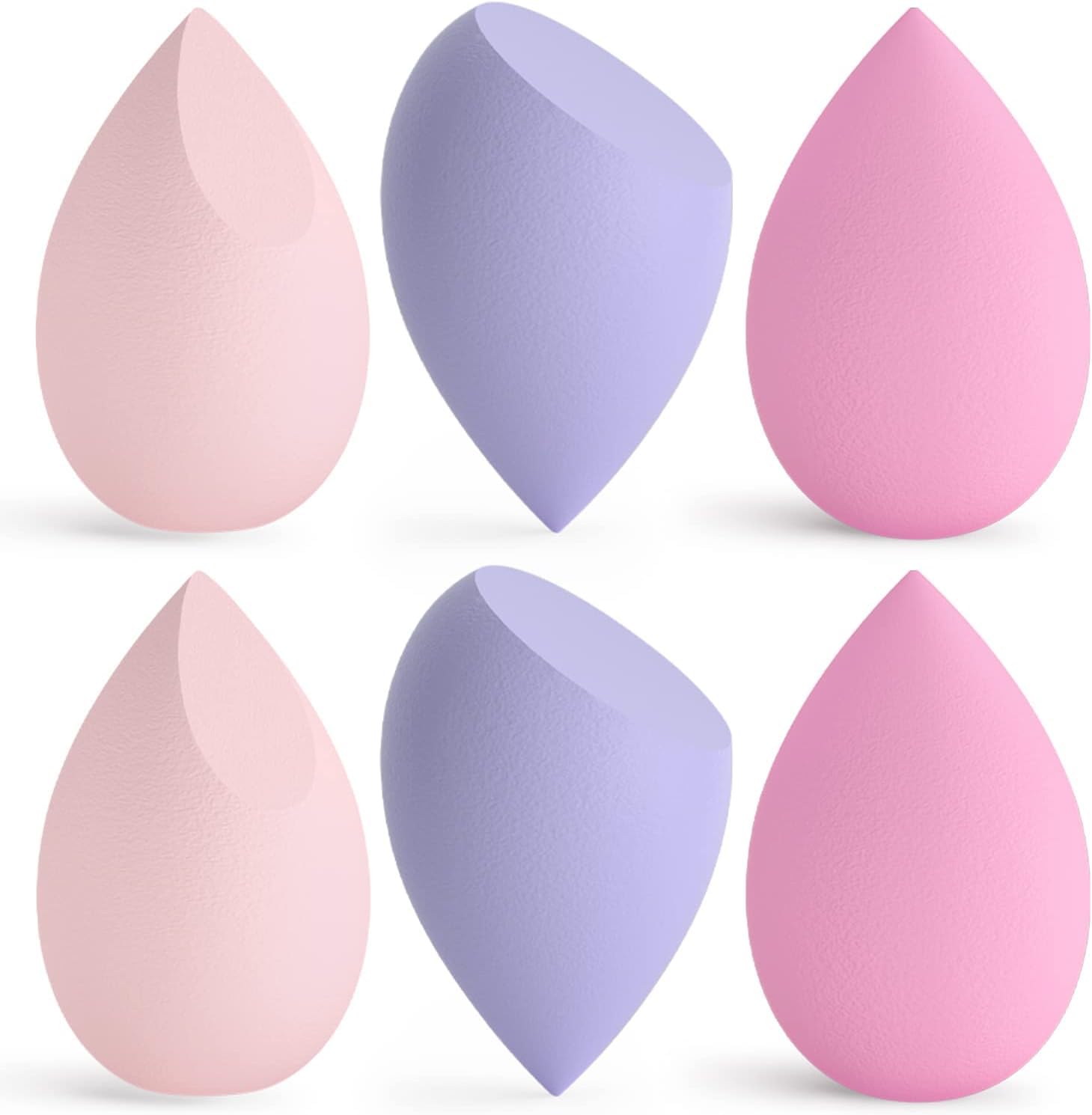 Latex-Free Vegan Makeup Sponge Blender - Powder, Cream & Liquid Cosmetic Applicator - Soft Beauty Blending Sponge for Flawless Foundation & Concealer Application - Perfect for Daily Makeup & Professional Use