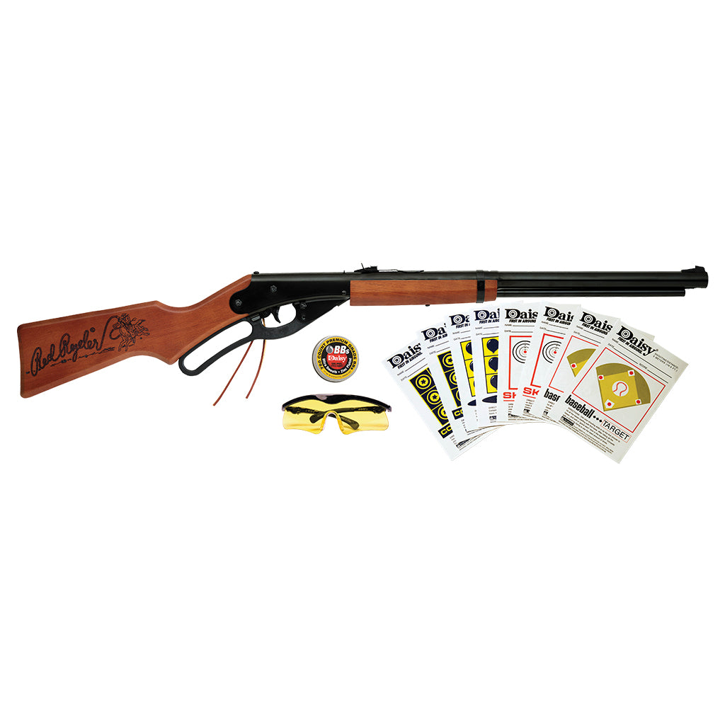 Original Daisy Red Ryder BB Gun Fun Kit - Classic Outdoor Toy for Kids & Adults - Perfect for Target Shooting, Backyard Plinking & Family Bonding