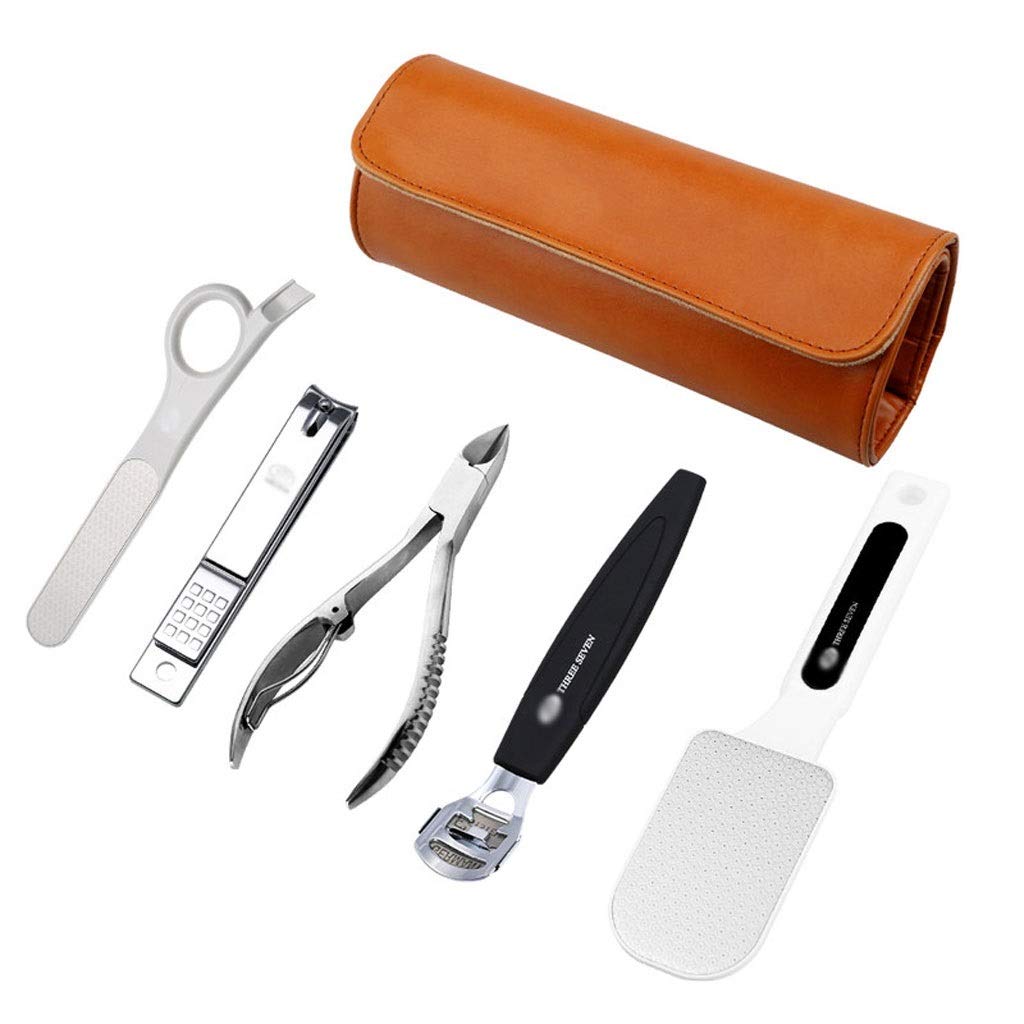 Premium 5-Piece Manicure & Pedicure Set - Heavy Duty Nail Clippers for Men & Women | Sharp Toenail & Fingernail Trimmers | Large Size Professional Grooming Kit for Home, Travel & Salon Use