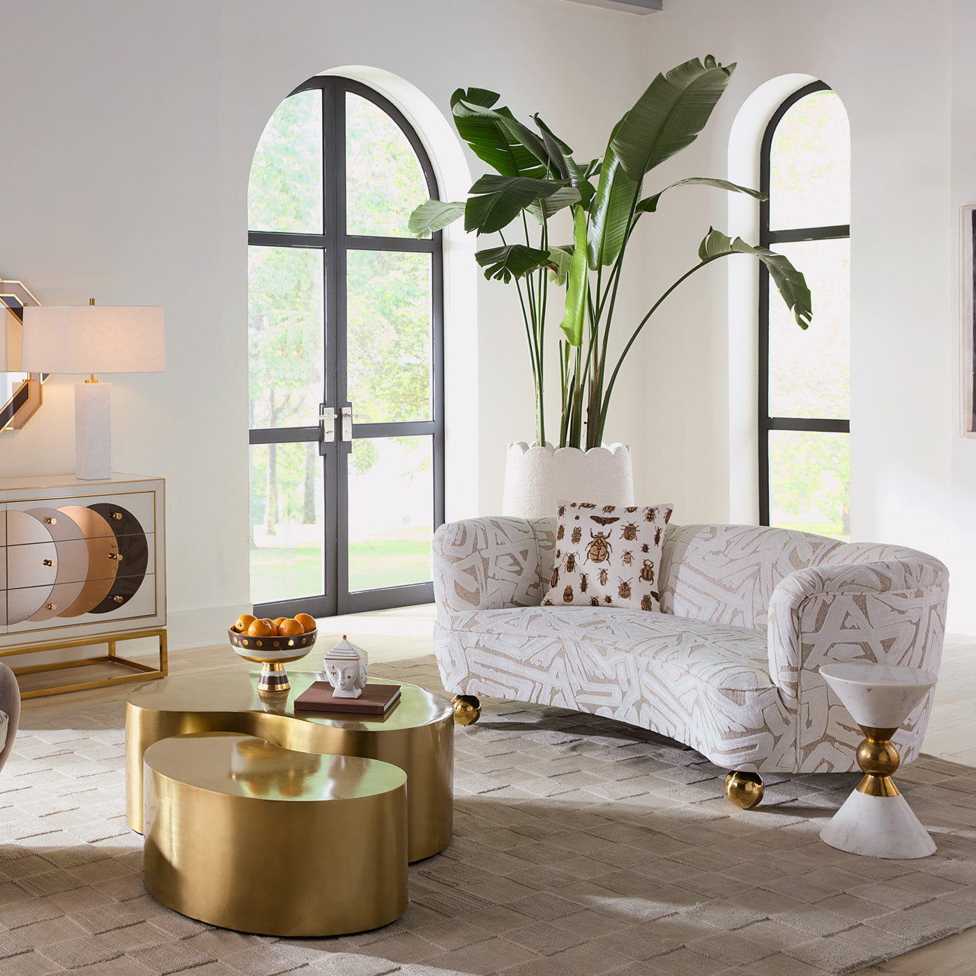 Chambeige Mirror - Elegant Full-Length Floor Mirror for Home Decor, Bedroom, Living Room & Dressing Room - Modern Freestanding Vanity Mirror with Beige Frame