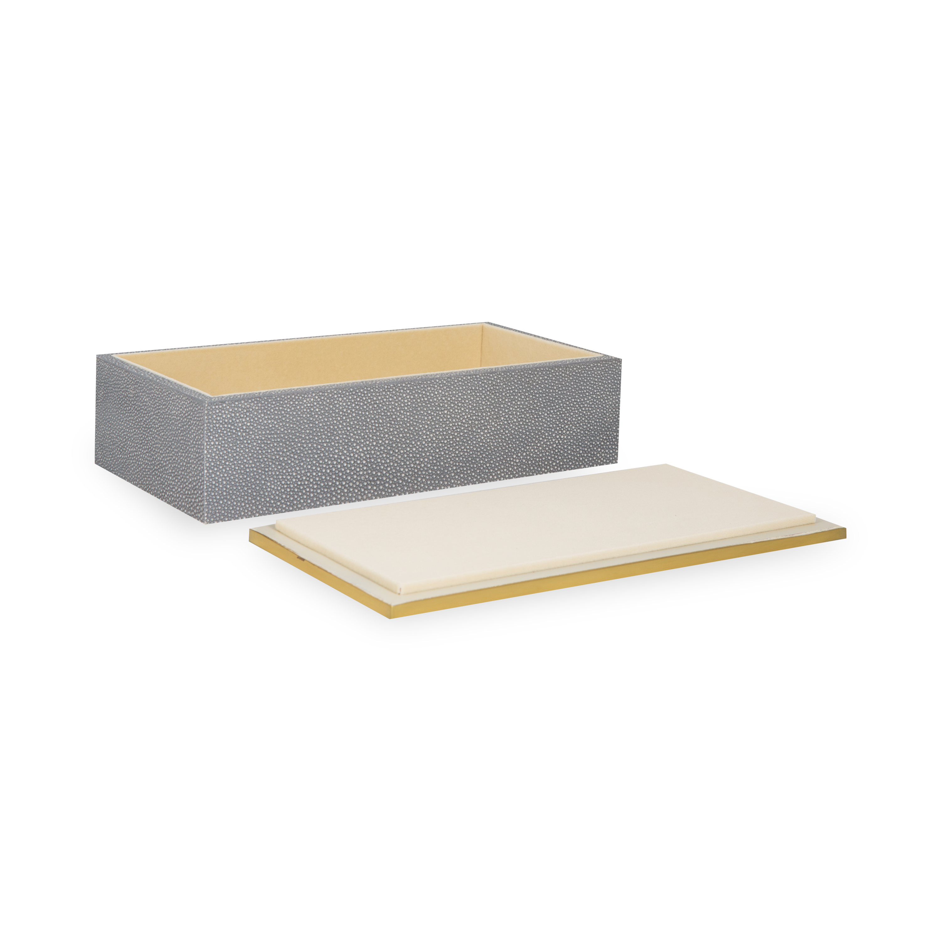 Luxury Faux Shagreen Jewelry Box - Elegant Storage for Rings, Necklaces & Accessories - Perfect for Bedroom, Vanity & Travel Organizer