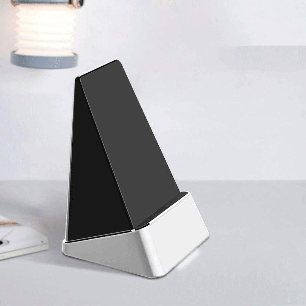Premium Aluminum Phone Stand - Universal Adjustable Hands-Free Smartphone & Tablet Holder for Desk, Office, Home - Portable Desktop Display Stand (Black) - Perfect for Video Calls, Watching Movies, Reading & Work