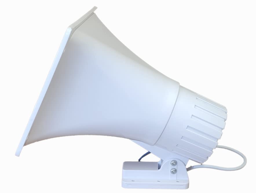 100W PA Power Horn Speaker with HiFi Amplifier & Power Supply - Indoor/Outdoor Use for Events, Parties, and Public Announcements