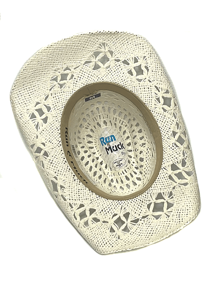 Bullhide NAUGHTY GIRL 2649W Western Straw Cowboy Hat for Women - White Summer Beach Hat for Outdoor Rodeo, Music Festivals & Country Style Fashion