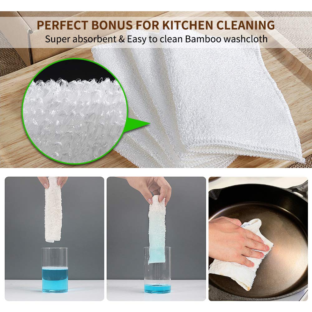 Premium 316L Stainless Steel Chainmail Scrubber for Cast Iron Pans - Flexible & Durable Cast Iron Cleaner for Skillets, Pots, Griddles - Rust-Free Scouring Pad for Kitchen Cookware (Great for Camping & Outdoor Cooking)