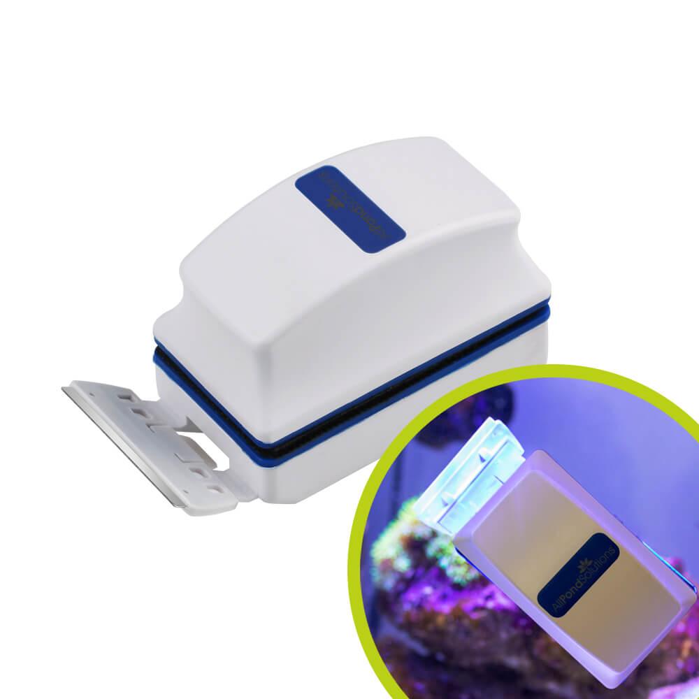 MAG 120 Magnetic Aquarium Cleaner - Powerful Floating Glass Tank Scraper for Freshwater & Saltwater Fish Tanks - Easy Algae Removal Tool for Home & Office Aquariums