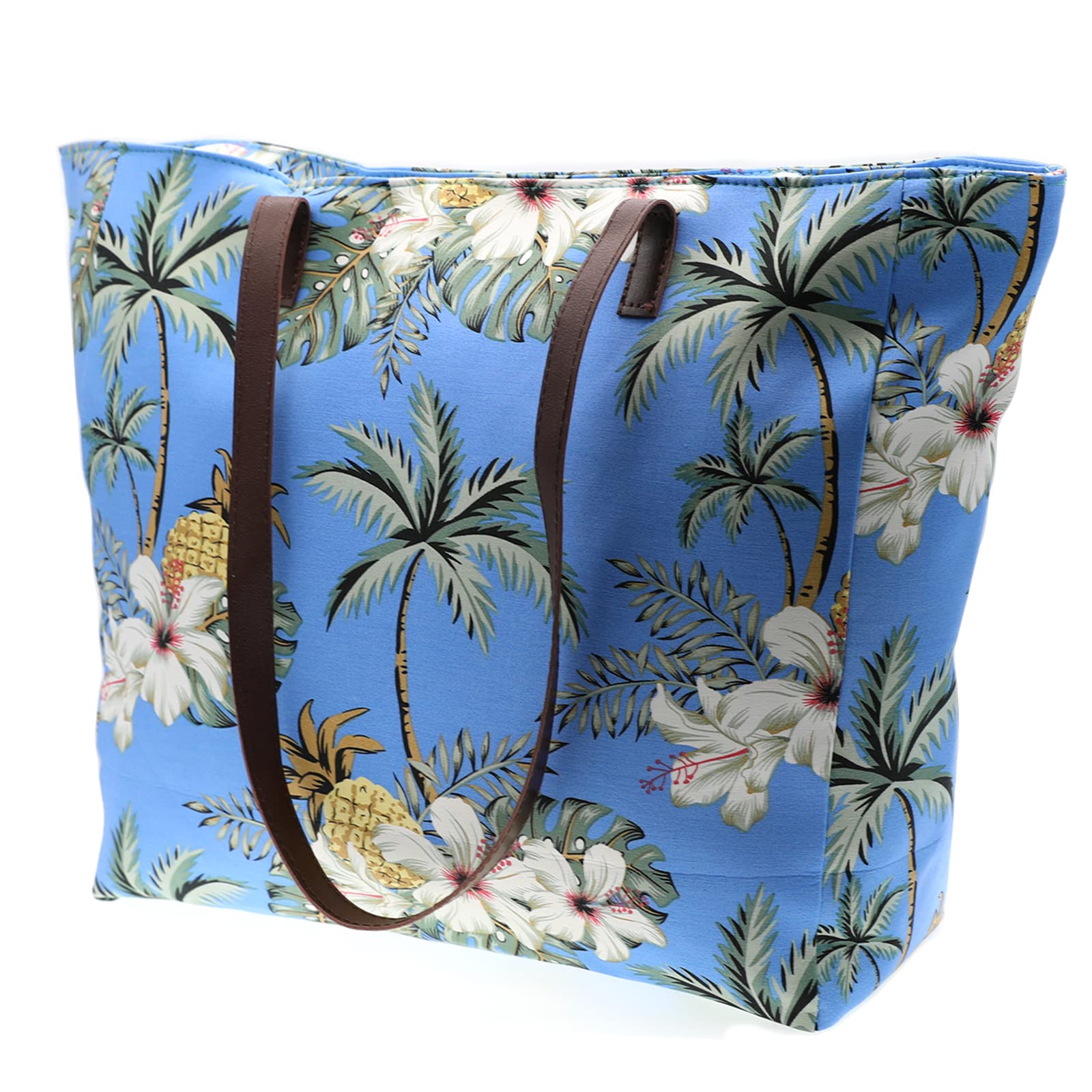 Extra Large Waterproof Beach Bags for Women with Zipper - Stylish Travel Tote for Daily Use, Pool, Vacation & Shopping