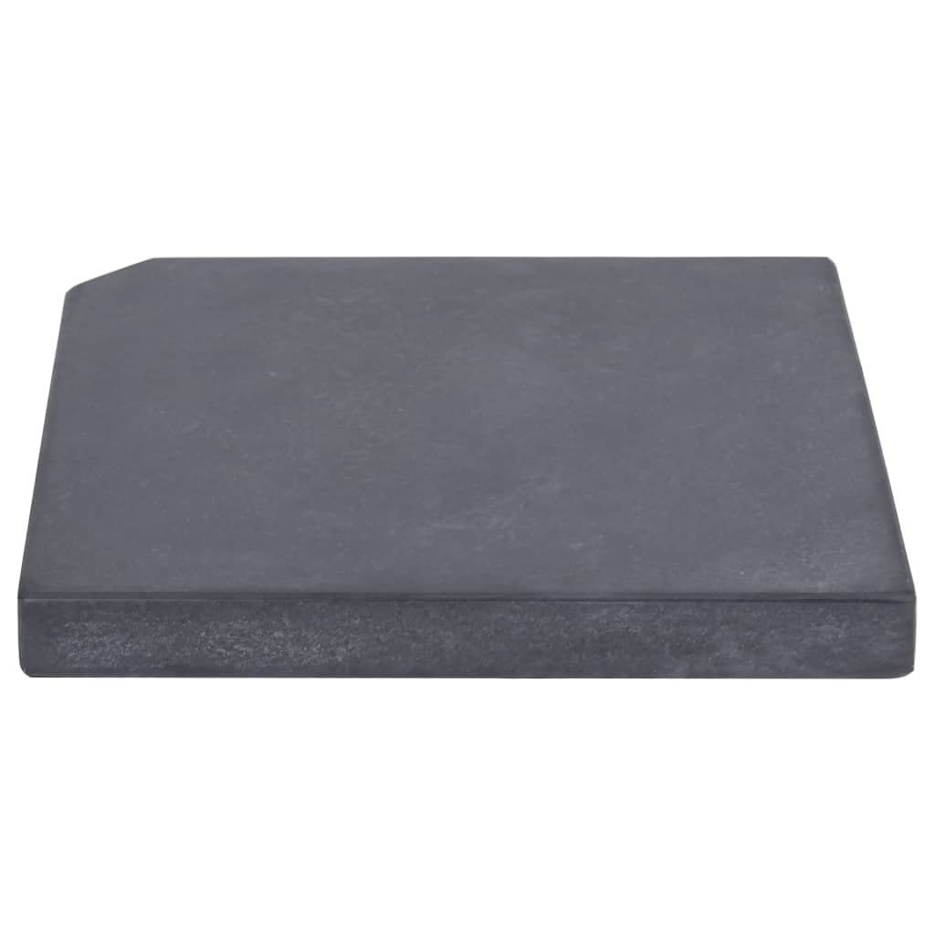 SKM Black Granite Square Umbrella Weight Plate - 25 kg for Outdoor Patio, Garden, and Event Stability