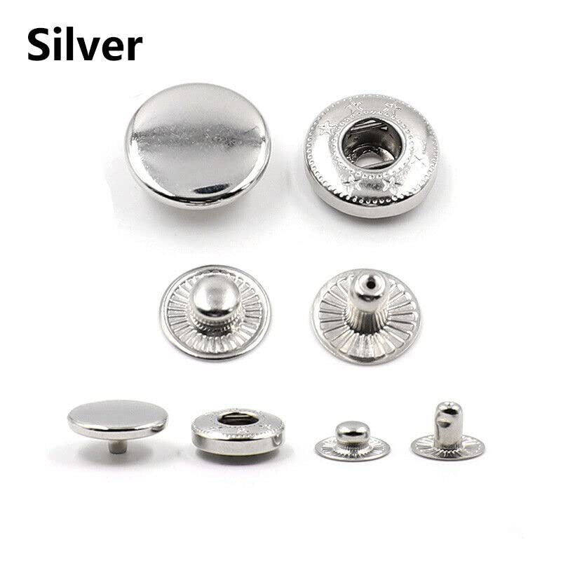 Premium Snap Button Die Set with Manual Hand Press Machine - 8 Dies & 3 Hole Punch Sizes (Includes 100 Snaps & Navy Press) - Perfect for DIY Clothing, Leather Crafts, and Fabric Accessories