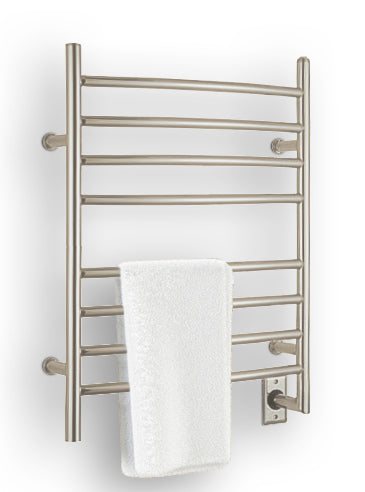 8 Bar Hardwired Stainless Steel Towel Warmer - Premium Bathroom Heated Towel Rack for Spa, Luxury Hotels & Home Use