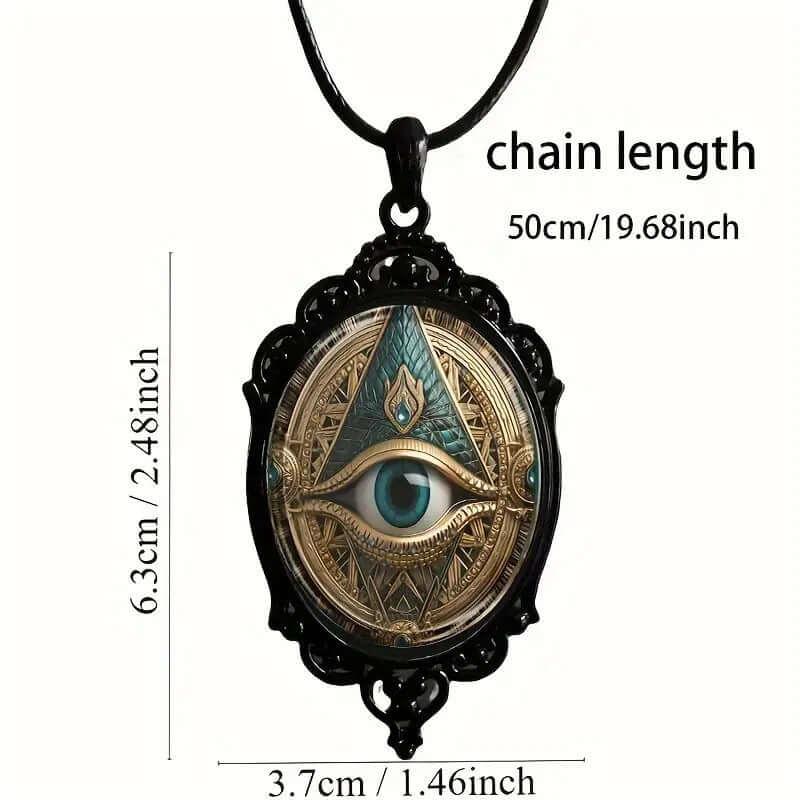 Gothic Cross Crow Raven Embossed Halloween Pendant Necklace for Women & Men | KY001 | Perfect for Halloween Costumes, Gothic Fashion & Dark Aesthetic Jewelry