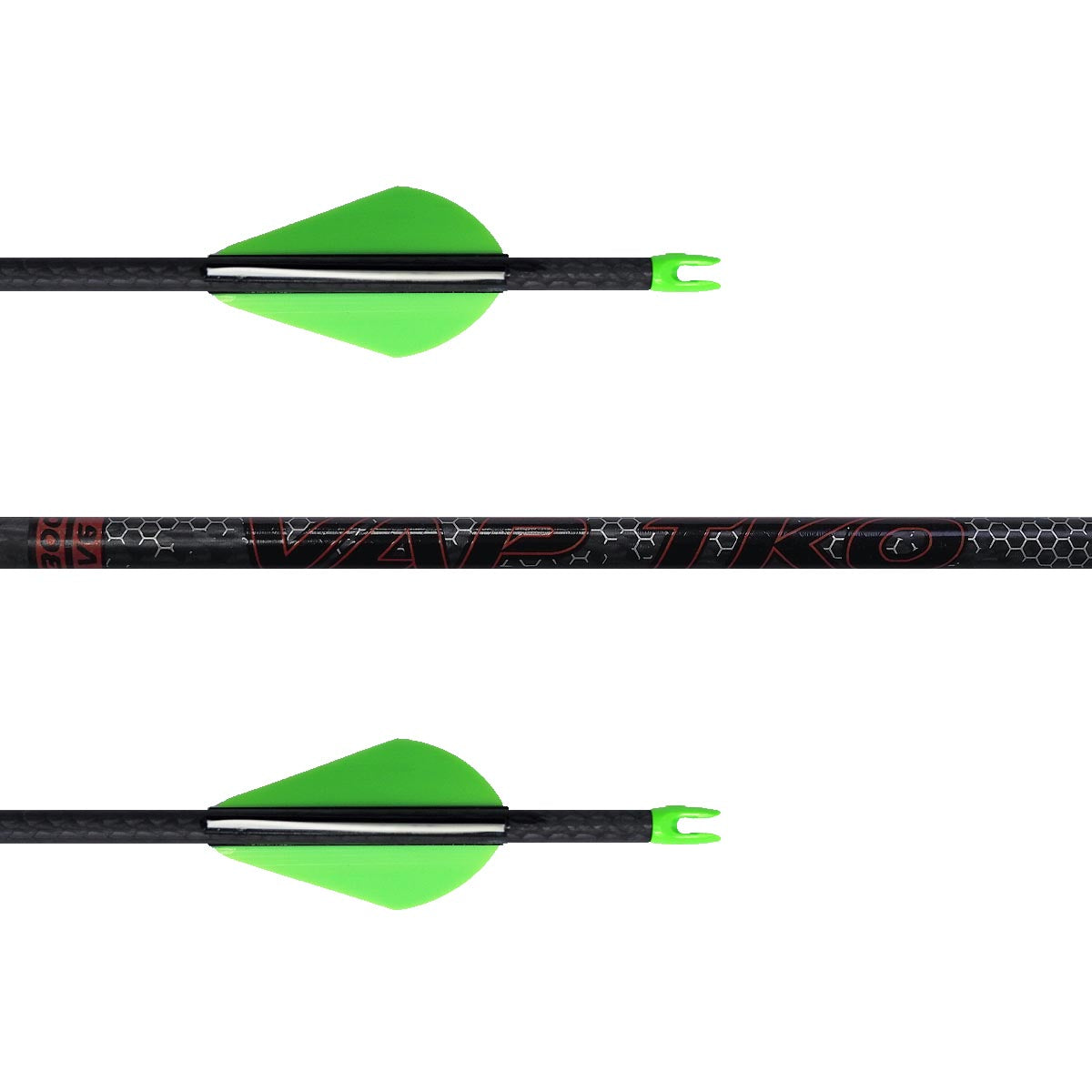 Victory VAP TKO Sport V6 Hunting Arrows with Vanes - High Performance Carbon Arrows for Target Practice & Bow Hunting | Perfect for 3D Archery & Outdoor Sports
