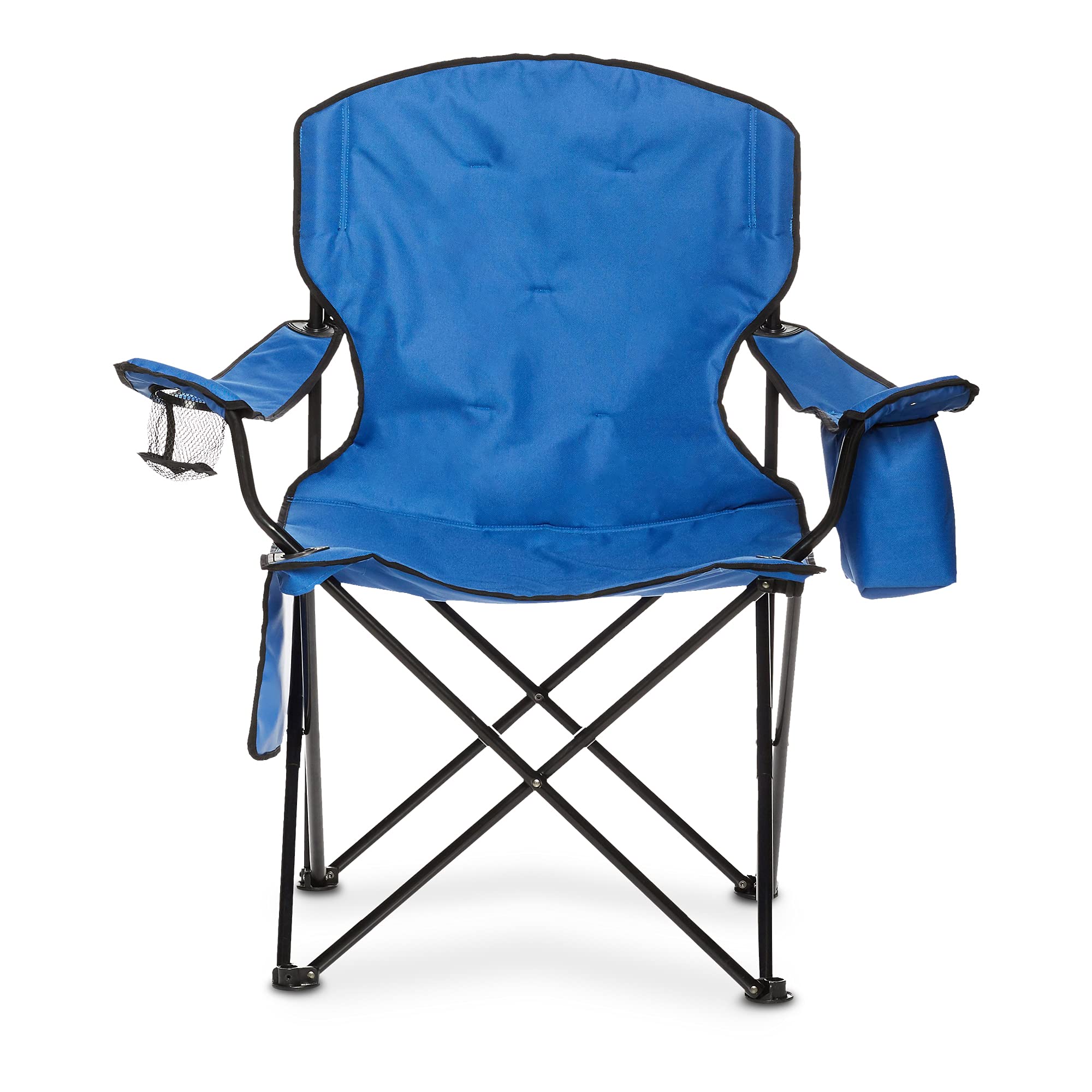 Amazon Basics Portable Folding Camping Chair - Lightweight & Durable Outdoor Chair for Beach, Picnic, Hiking, Fishing, and Backyard Relaxation