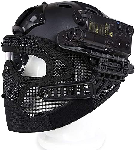 Tactical Helmet for Airsoft & Paintball - ABS Fast Helmet with Goggles - Military, Hunting, CS Games & Outdoor Activities - Perfect for Cosplay, Movie Props & Tactical Training