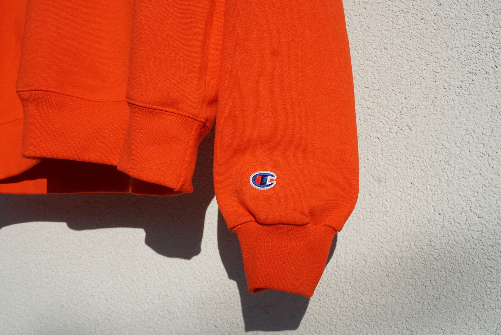 Champion™ Find the Space Double Logo Hoodie - Orange | Men's & Women's Casual Pullover Sweatshirt for Streetwear, Gym & Lounge Wear