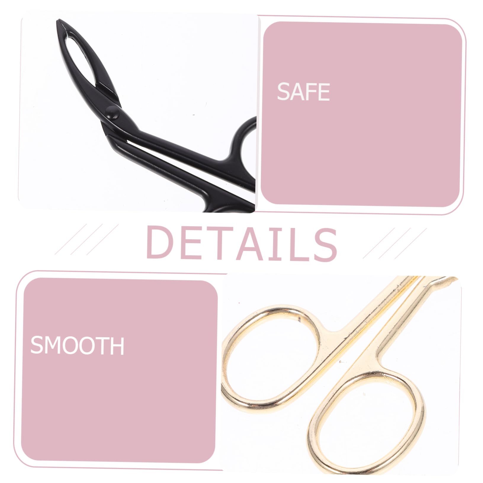 Healeved 3-Piece Stainless Steel Facial Hair Tweezers Set - Slant Tip & Pointed Eyebrow Tweezers with Golden Eyebrow Clips - Perfect for Eyebrow Shaping, Facial Hair Removal & Makeup Application