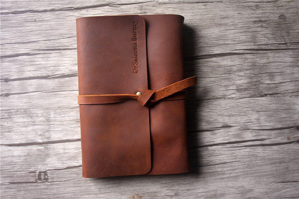 Personalized Leather High School Memory Book Album - Custom Yearbook for Graduation, Senior Keepsake, and School Memorabilia - Perfect for Preserving Memories, Gifts, and Scrapbooking