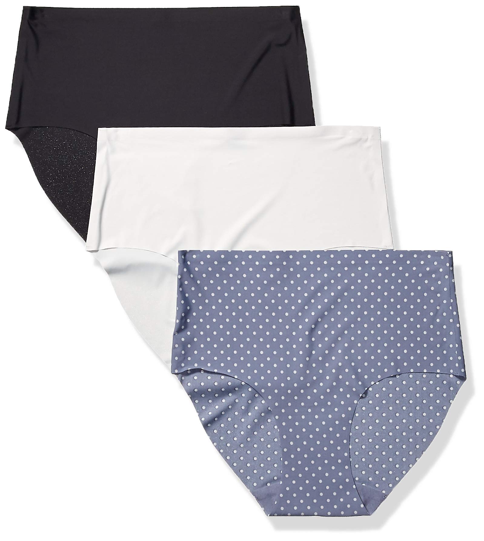 Laser Cut Women's Brief Panties - 3 Pack Soft Comfortable Underwear for Everyday Wear & Sleep