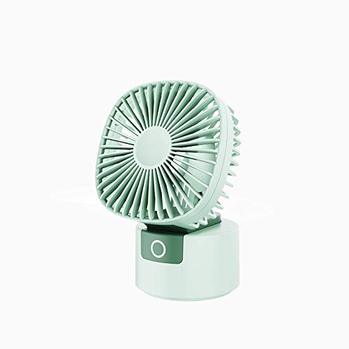Portable Mini USB Rechargeable Desktop Fan with Adjustable Head & Base - Quiet Cooling for Office, Home, Desk, Travel & Outdoor Use (Color: Blue)
