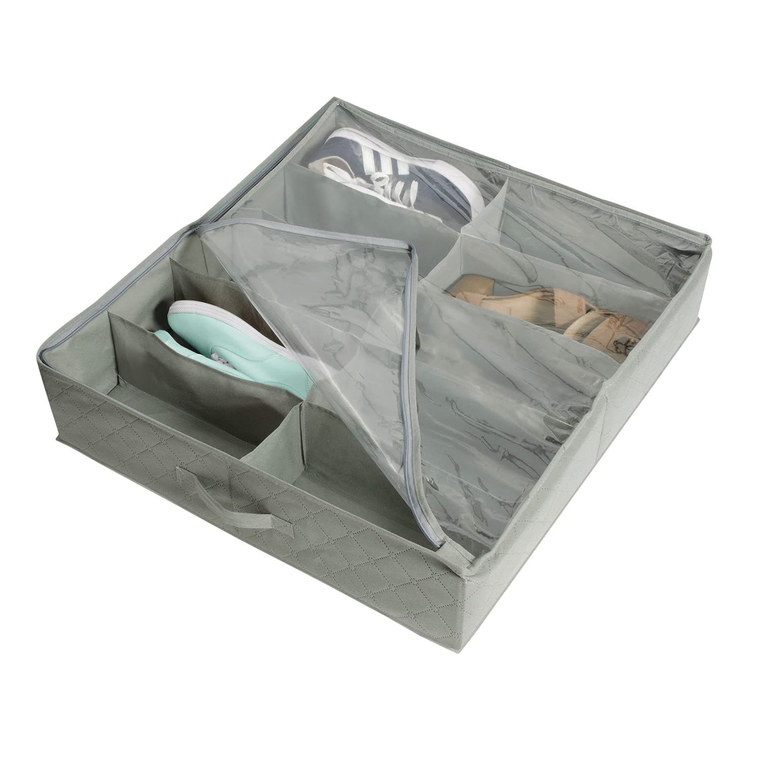 Underbed Shoe Storage Organizer - Gray for Home & Travel