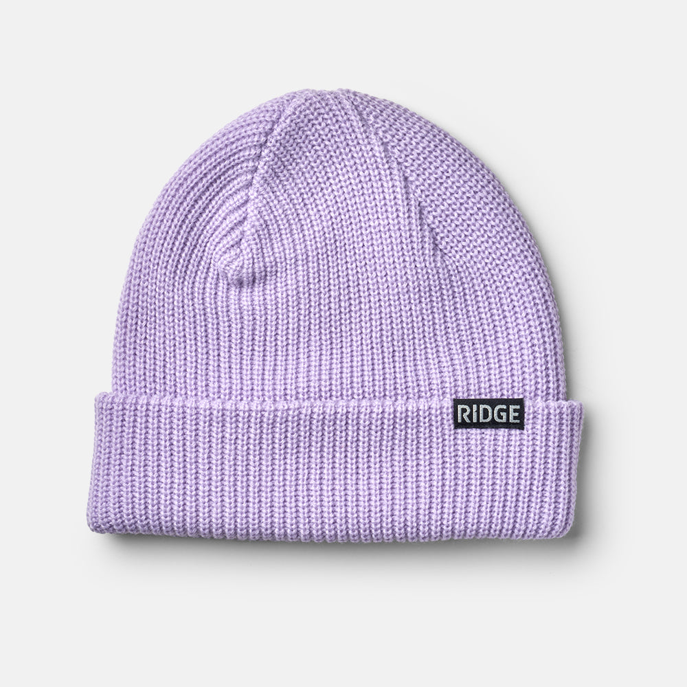Ridge Classic Cuffed Beanie - Soft Winter Hat for Men & Women - Warm Lavender Knit Skull Cap - Perfect for Outdoor Activities, Skiing, Hiking & Casual Wear