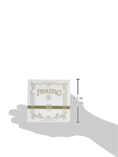 PIRASTRO OLIVE 4/4 Violin String Set (Medium Gauge #2114) - Premium Quality for Professional Violinists & Orchestral Performances