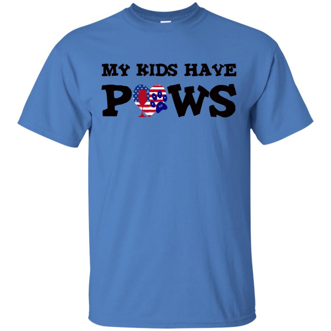 My Kids Have Paws Funny Dog Lover T-Shirt - Ultra Soft Cotton Pet Owner Tee for Women & Men - Perfect for Dog Walks, Vet Visits & Pet Lovers Gifts
