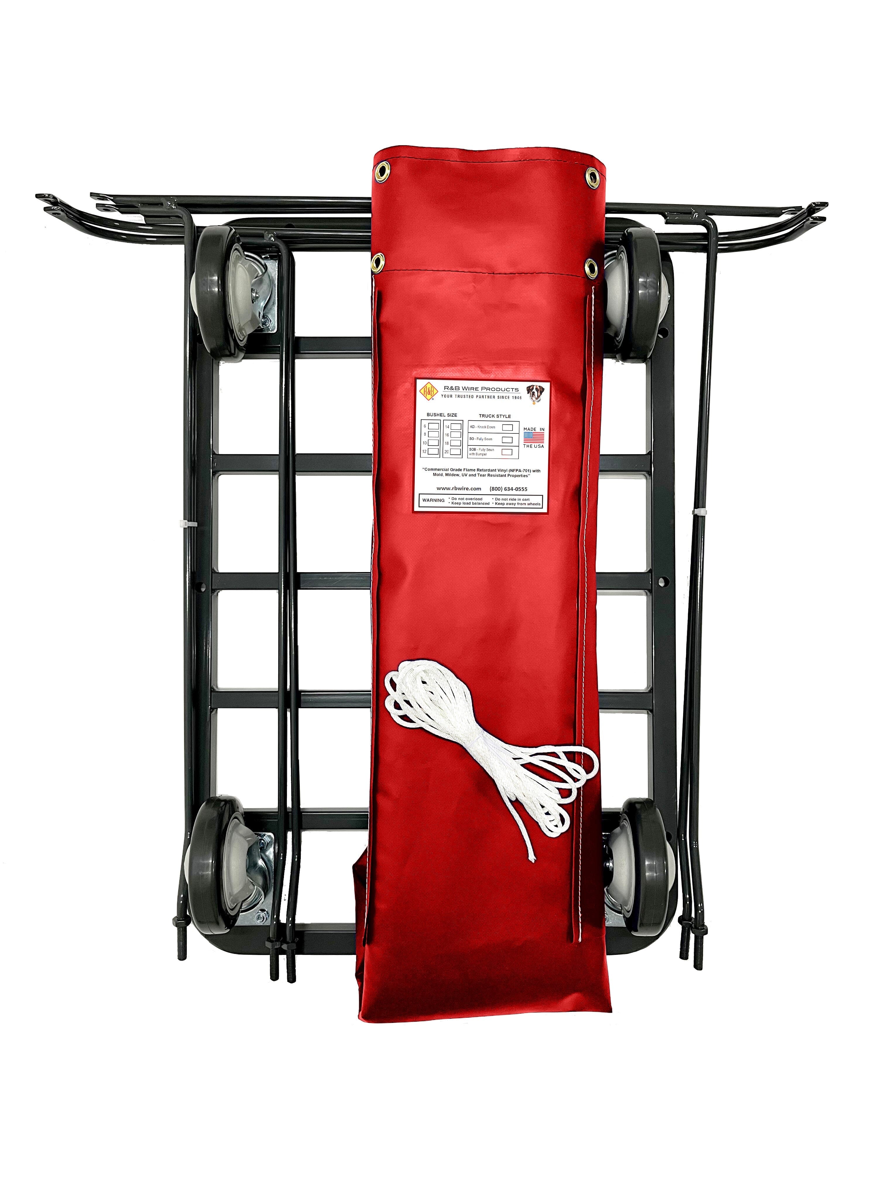UPS/FEDEX Compatible 6 Bushel Basket Truck - Heavy Duty Utility Cart for Warehouse, Shipping & Delivery Services