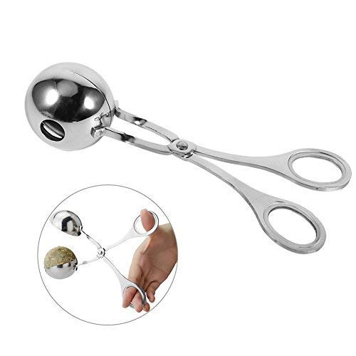 Premium Stainless Steel Meat Baller & Cookie Dough Scoop - Large Kitchen Tool for Perfect Ice Cream, Cookie Dough & Meatballs - Ideal for Baking, Cooking & Food Prep